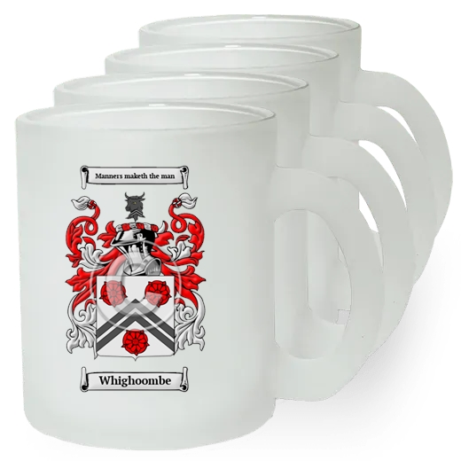 Whighoombe Set of 4 Frosted Glass Mugs