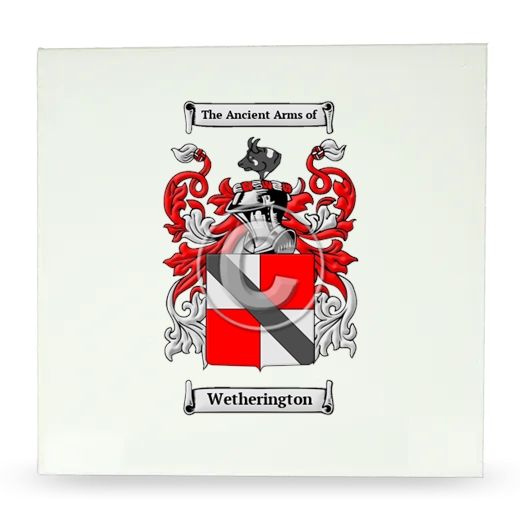 Wetherington Large Ceramic Tile with Coat of Arms