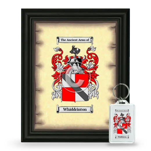 Whiddrinton Framed Coat of Arms and Keychain - Black