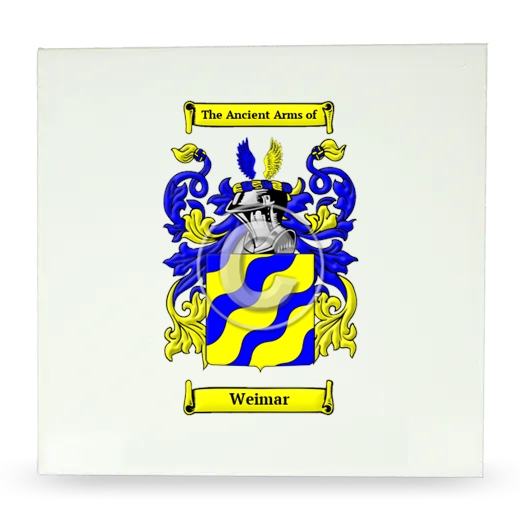 Weimar Large Ceramic Tile with Coat of Arms