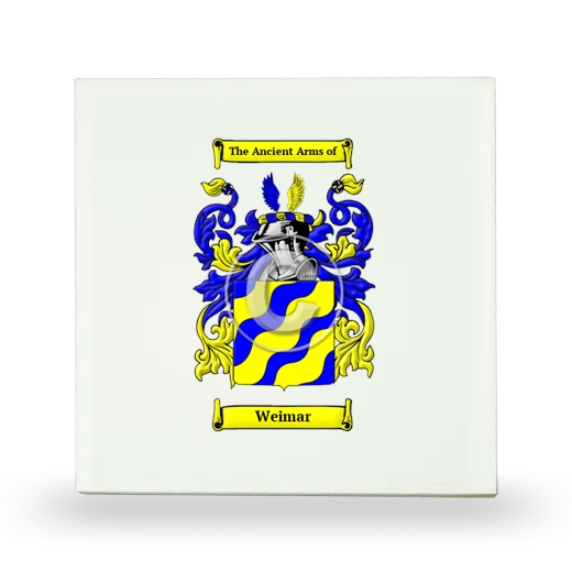 Weimar Small Ceramic Tile with Coat of Arms