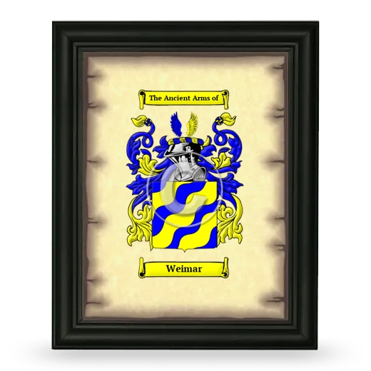 Weimar Coat of Arms Framed - Black