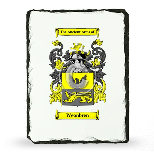 Weonbren Coat of Arms Slate