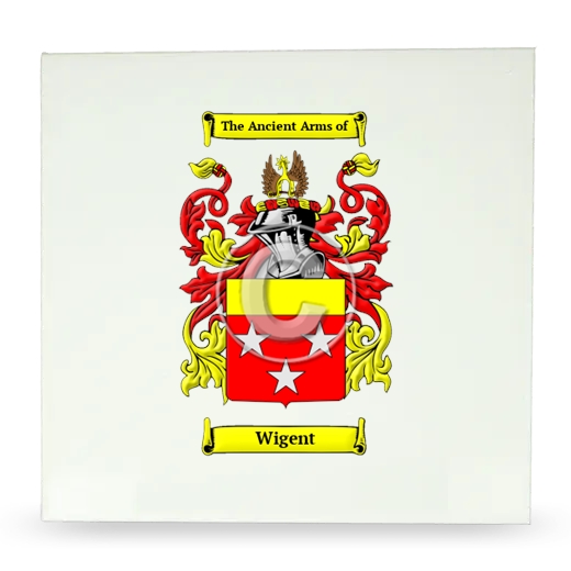 Wigent Large Ceramic Tile with Coat of Arms