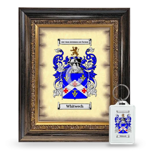 Whitwech Framed Coat of Arms and Keychain - Heirloom