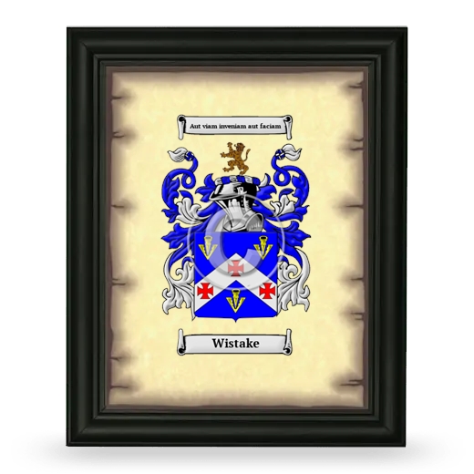 Wistake Coat of Arms Framed - Black