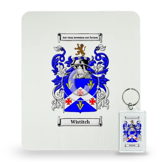 Wistitch Mouse Pad and Keychain Combo Package