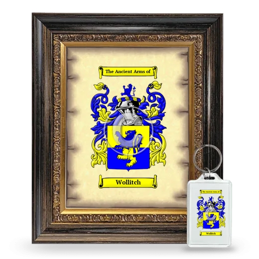 Wollitch Framed Coat of Arms and Keychain - Heirloom