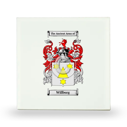 Willburg Small Ceramic Tile with Coat of Arms