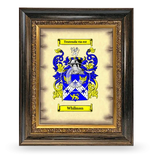 Whilman Coat of Arms Framed - Heirloom