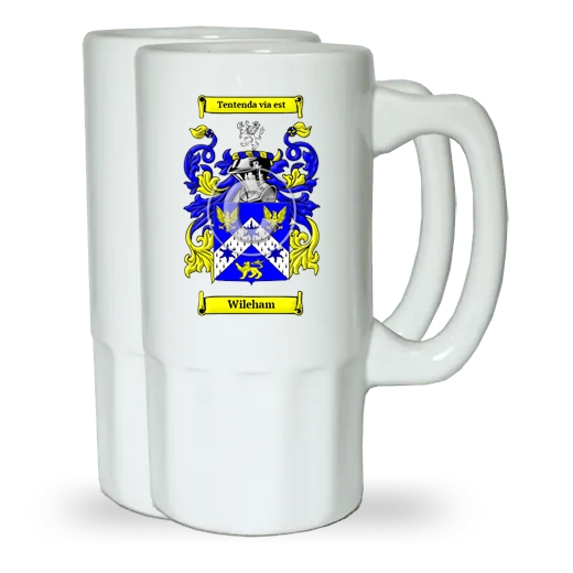 Wileham Pair of Beer Steins