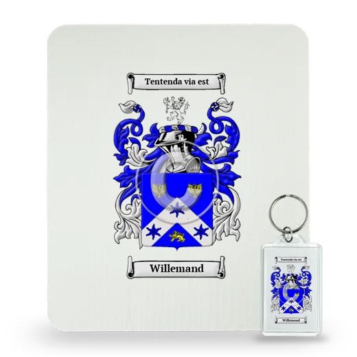 Willemand Mouse Pad and Keychain Combo Package