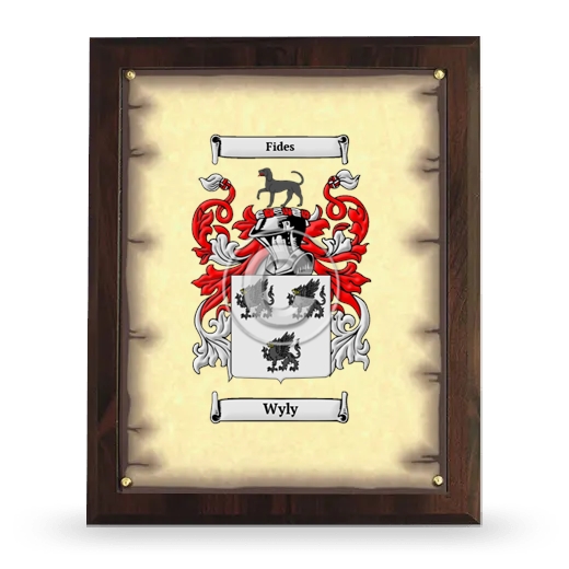 Wyly Coat of Arms Plaque