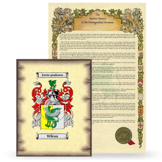 Wilcan Coat of Arms and Surname History Package