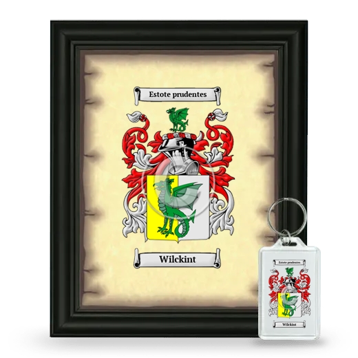 Wilckint Framed Coat of Arms and Keychain - Black