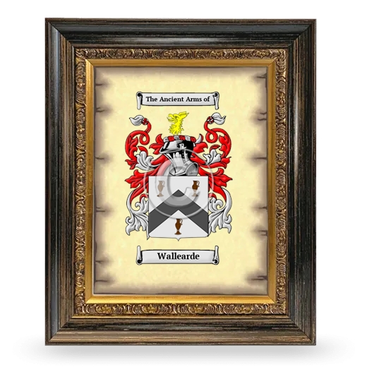 Wallearde Coat of Arms Framed - Heirloom