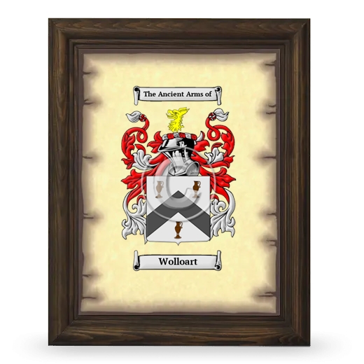 Wolloart Coat of Arms Framed - Brown