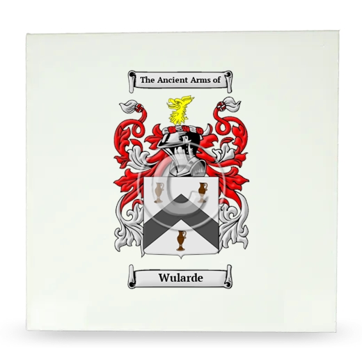 Wularde Large Ceramic Tile with Coat of Arms