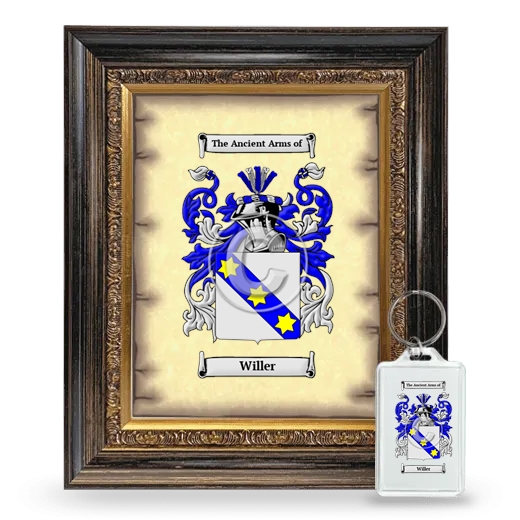 Willer Framed Coat of Arms and Keychain - Heirloom