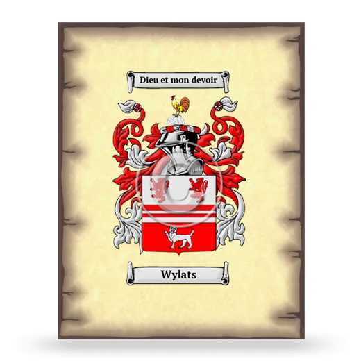 Wylats Coat of Arms Print