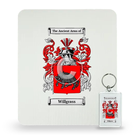 Willgrass Mouse Pad and Keychain Combo Package