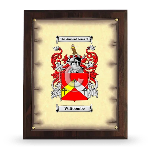 Wiltoombe Coat of Arms Plaque