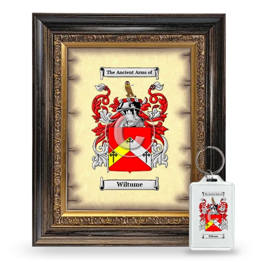 Wiltume Framed Coat of Arms and Keychain - Heirloom