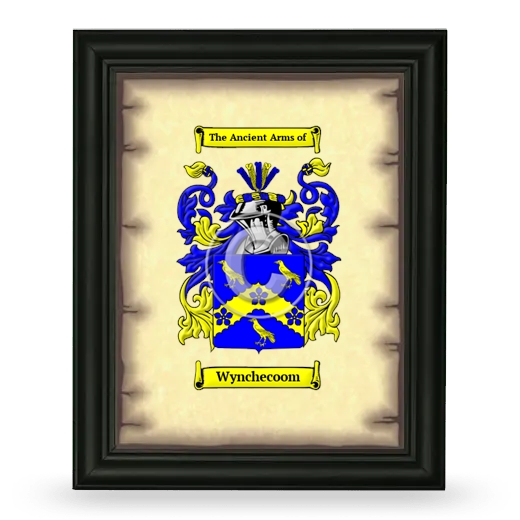 Wynchecoom Coat of Arms Framed - Black