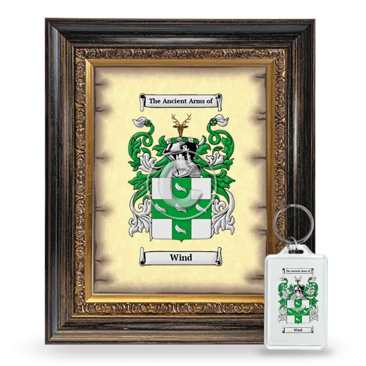 Wind Framed Coat of Arms and Keychain - Heirloom