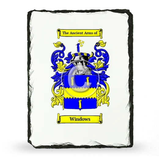 Windows Coat of Arms Slate