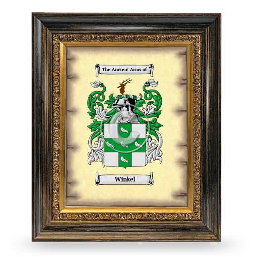 Winkel Coat of Arms Framed - Heirloom