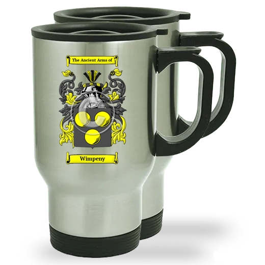 Wimpeny Pair of Steel Travel Mugs