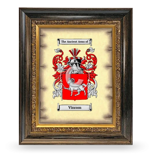 Vinram Coat of Arms Framed - Heirloom