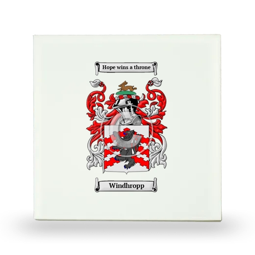 Windhropp Small Ceramic Tile with Coat of Arms