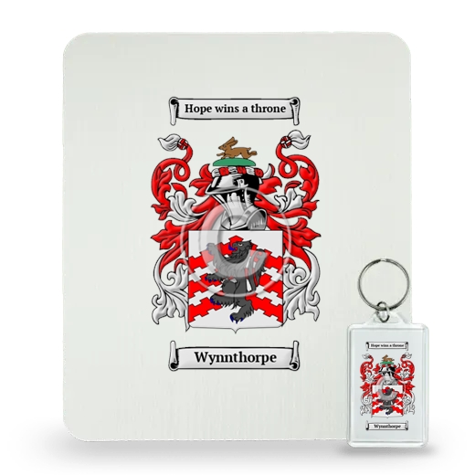 Wynnthorpe Mouse Pad and Keychain Combo Package