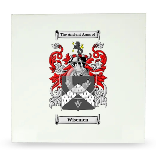 Wisemen Large Ceramic Tile with Coat of Arms