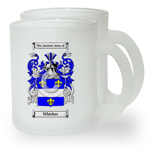 Whicher Pair of Frosted Glass Mugs