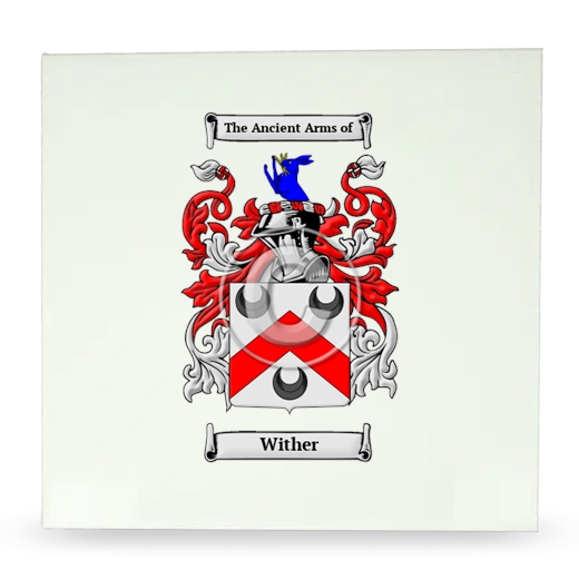 Wither Large Ceramic Tile with Coat of Arms