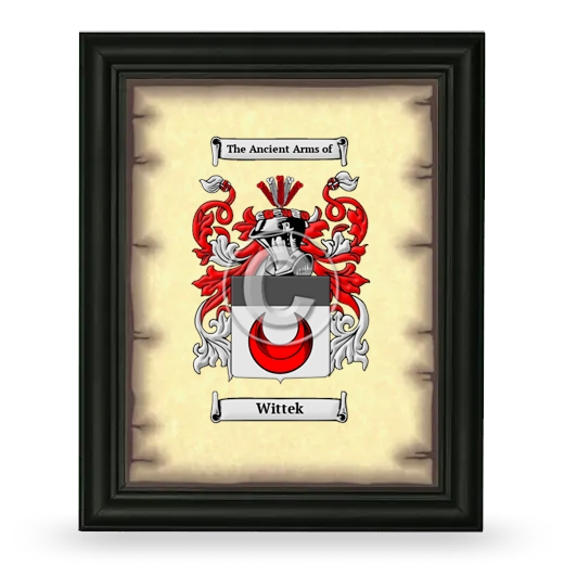 Wittek Coat of Arms Framed - Black