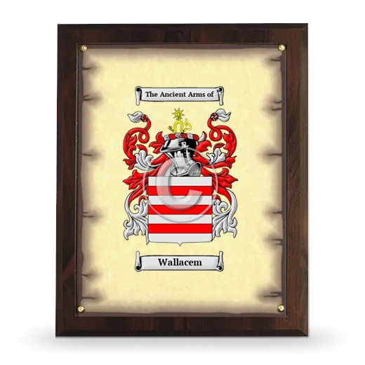 Wallacem Coat of Arms Plaque