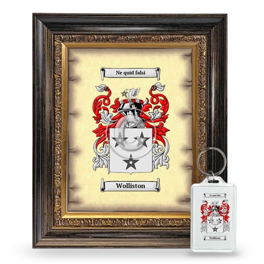 Wolliston Framed Coat of Arms and Keychain - Heirloom