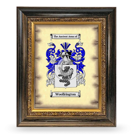 Woollrington Coat of Arms Framed - Heirloom