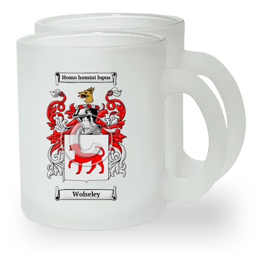 Wolseley Pair of Frosted Glass Mugs