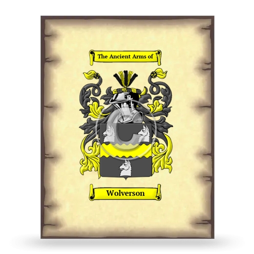 Wolverson Coat of Arms Print