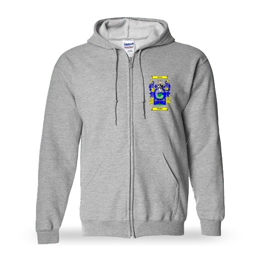 Wodes Unisex Coat of Arms Zip Sweatshirt