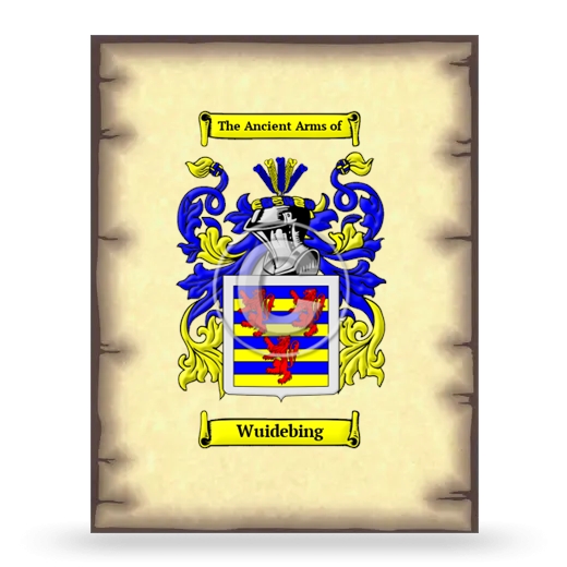 Wuidebing Coat of Arms Print