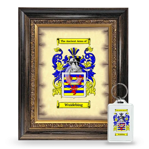 Wuidebing Framed Coat of Arms and Keychain - Heirloom