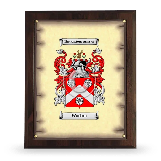 Wodant Coat of Arms Plaque