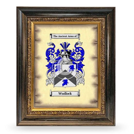 Wudlock Coat of Arms Framed - Heirloom