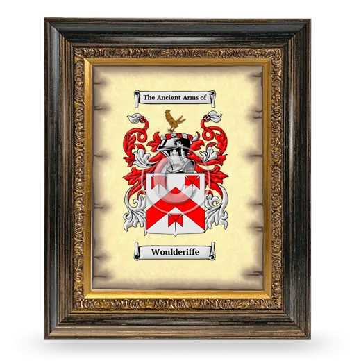 Woulderiffe Coat of Arms Framed - Heirloom